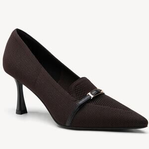 Cosy Island EliteLoaf Pointed Toe Pumps Arch Support Comfort Coffee Brown 10